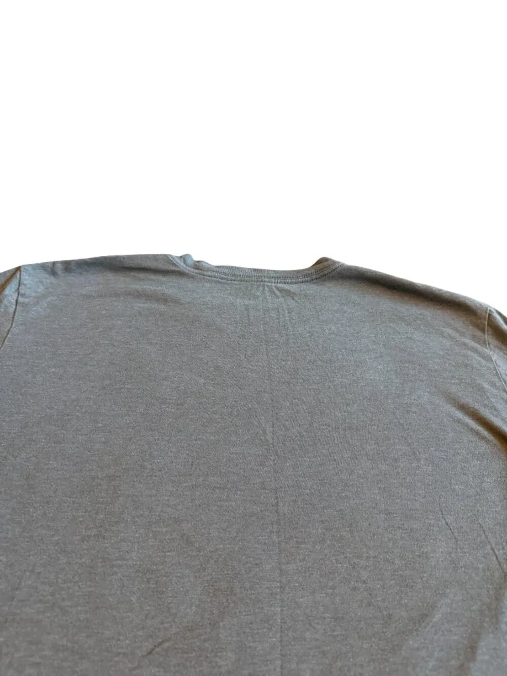 The North Face Grey T-Shirt Blue Detail Logo Stretch Classic Short Sleeve Large